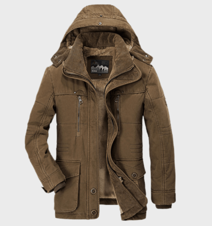Andrew | Men's Hooded Parka Jacket - Image 5