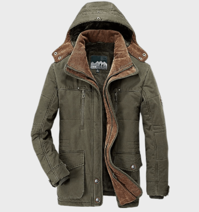 Andrew | Men's Hooded Parka Jacket - Image 2
