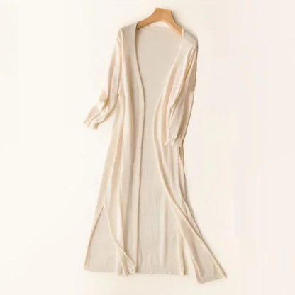 Laura | Women's Long Open Front Cardigan - Image 10
