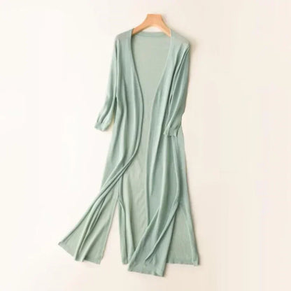 Laura | Women's Long Open Front Cardigan - Image 12