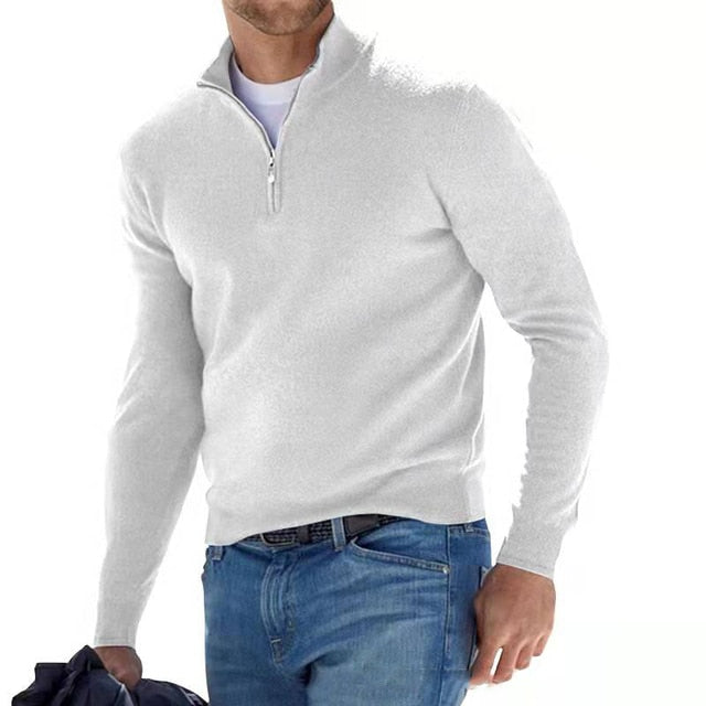 Barry | Men's Quarter Zip Sweater