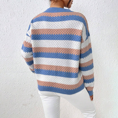 Miley | Women's Oversized Crew Neck Sweater - Image 3
