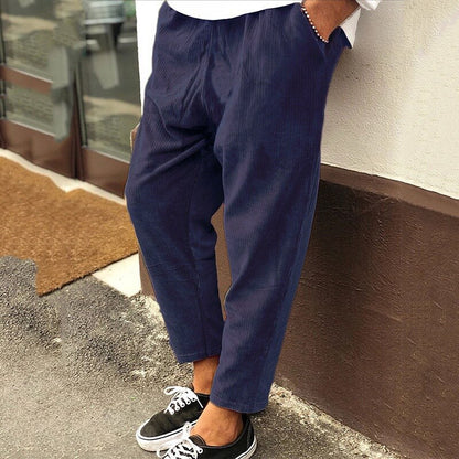Ralph | Men's Chic Ribbed Cropped Pants - Image 2