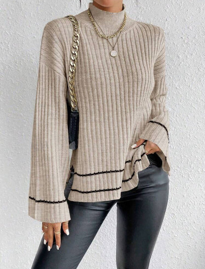 Alison | Women's Turtleneck Ribbed Sweater - Image 7