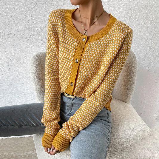 Karina | Women's Button-Front Cardigan Sweater - Image 1