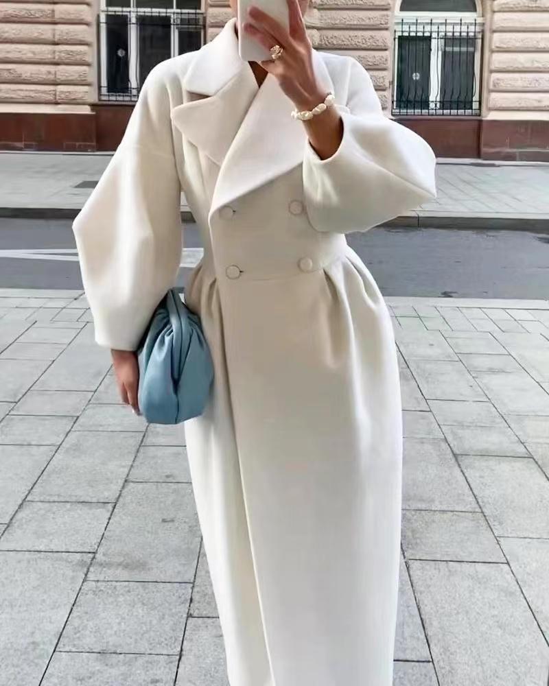 Phyllis | Women's Double Breasted Maxi Coat - Image 1