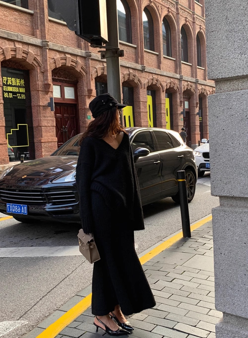 Morgan | Women's V-Neck Knit Sweater and Flare Midi Skirt Set - Image 12