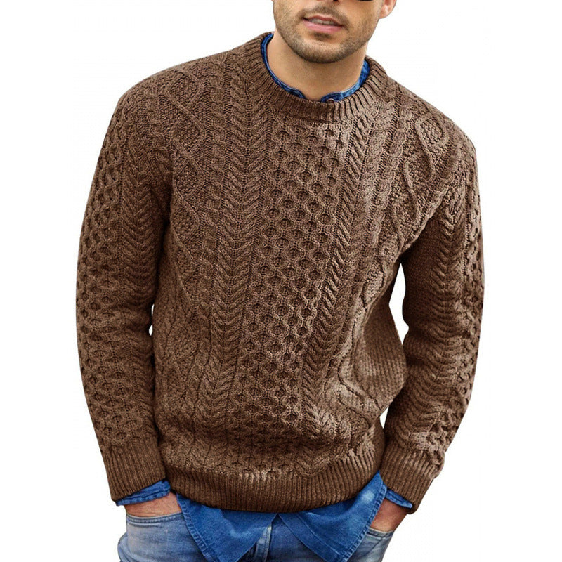 Damon | Men's Crew Neck Knit Sweater - Image 2