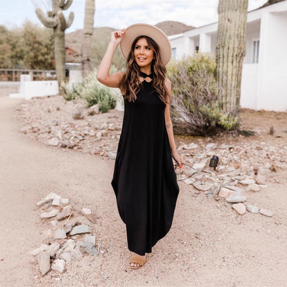 Megan - laura | Elegant Halter Neck Dress for Summer - Image 5