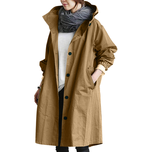 Raegan | Women's Oversized Hooded Trench Coat - Image 1