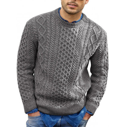 Damon | Men's Crew Neck Knit Sweater - Image 3