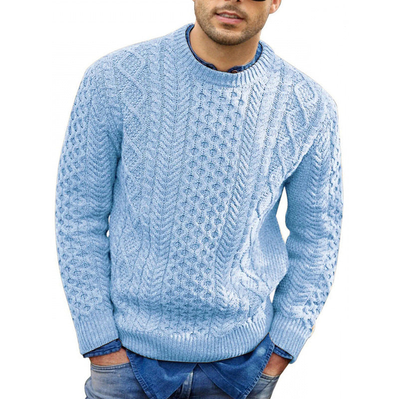 Damon | Men's Crew Neck Knit Sweater - Image 1
