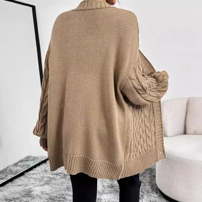 Monica | Women's Oversized Cable Knit Cardigan - Image 4