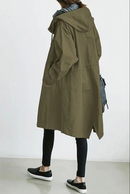 Raegan | Women's Oversized Hooded Trench Coat - Image 7