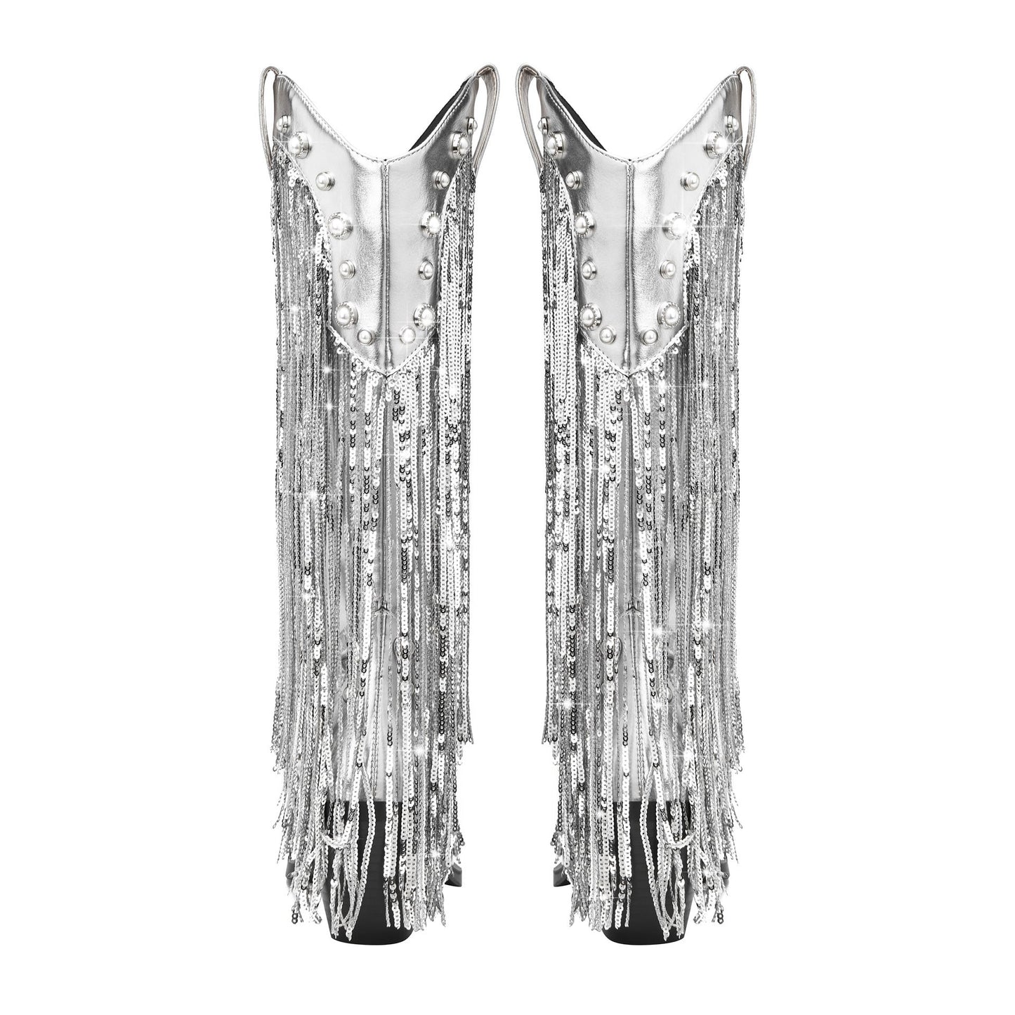 Marina | Women's Fringe Cowboy Boots - Image 4