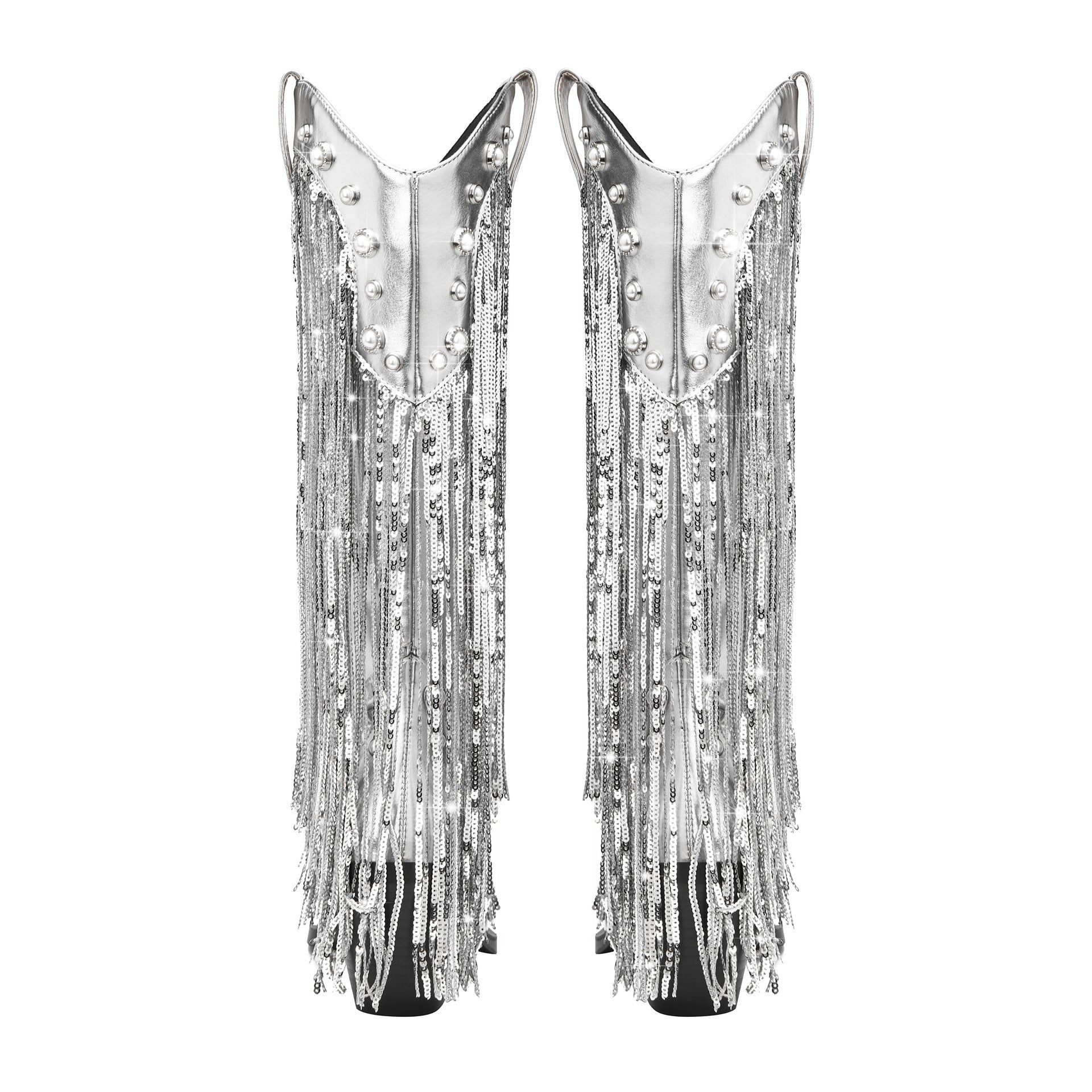 Marina | Women's Fringe Cowboy Boots - Image 4