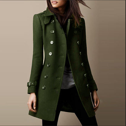 Janice | Women's Double-Breasted Mid-Length Coat - Image 4