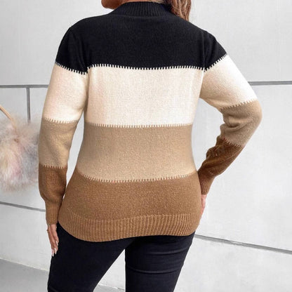 Winnie | Women's Striped Crew Neck Sweater - Image 4