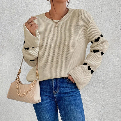Jade | Women's Relaxed Fit Crewneck Sweater - Image 3
