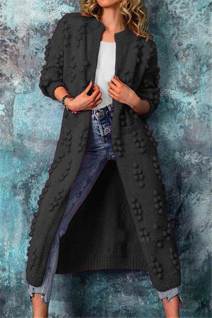 Emmanuel | Women's Longline Open Front Cardigan Sweater - Image 1