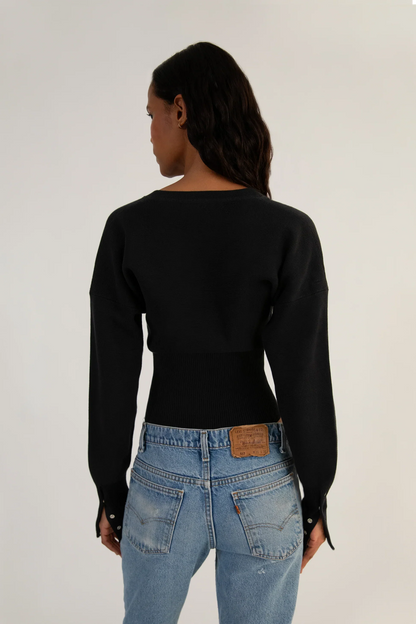 Vivian | Women's Fitted Ribbed Cardigan - Image 7