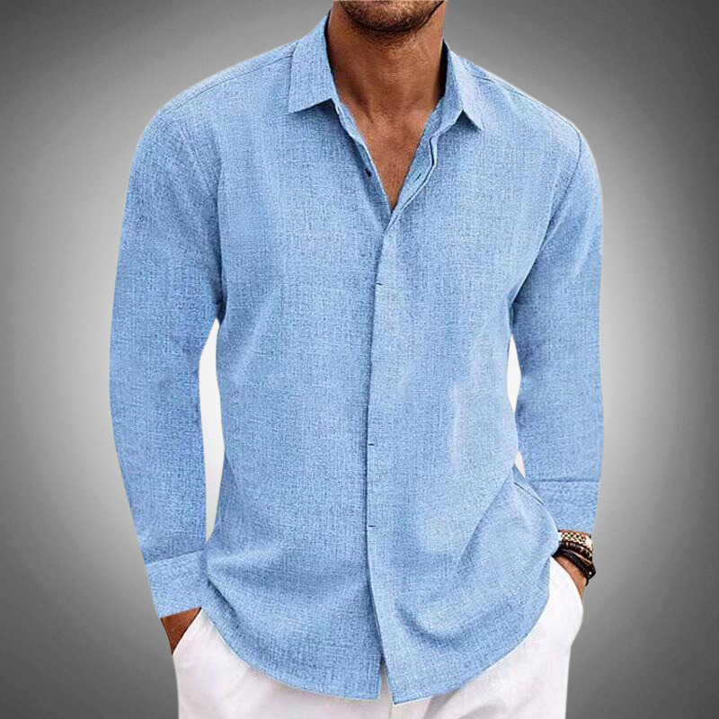 Joaquin | Men's Long Sleeve Casual Shirt - Image 3