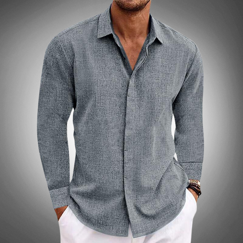 Joaquin | Men's Long Sleeve Casual Shirt - Image 2