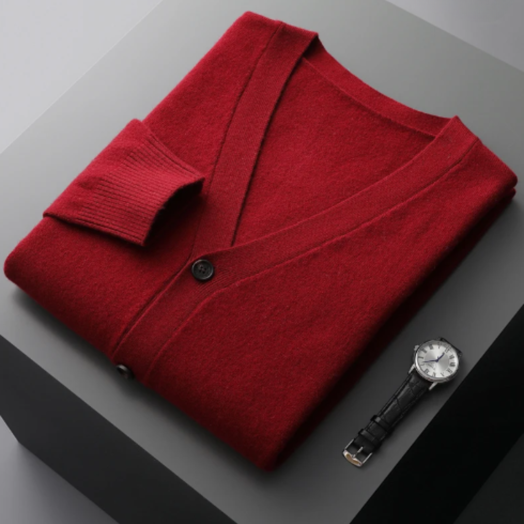 Nicholas | Men's V-Neck Cardigan - Image 14