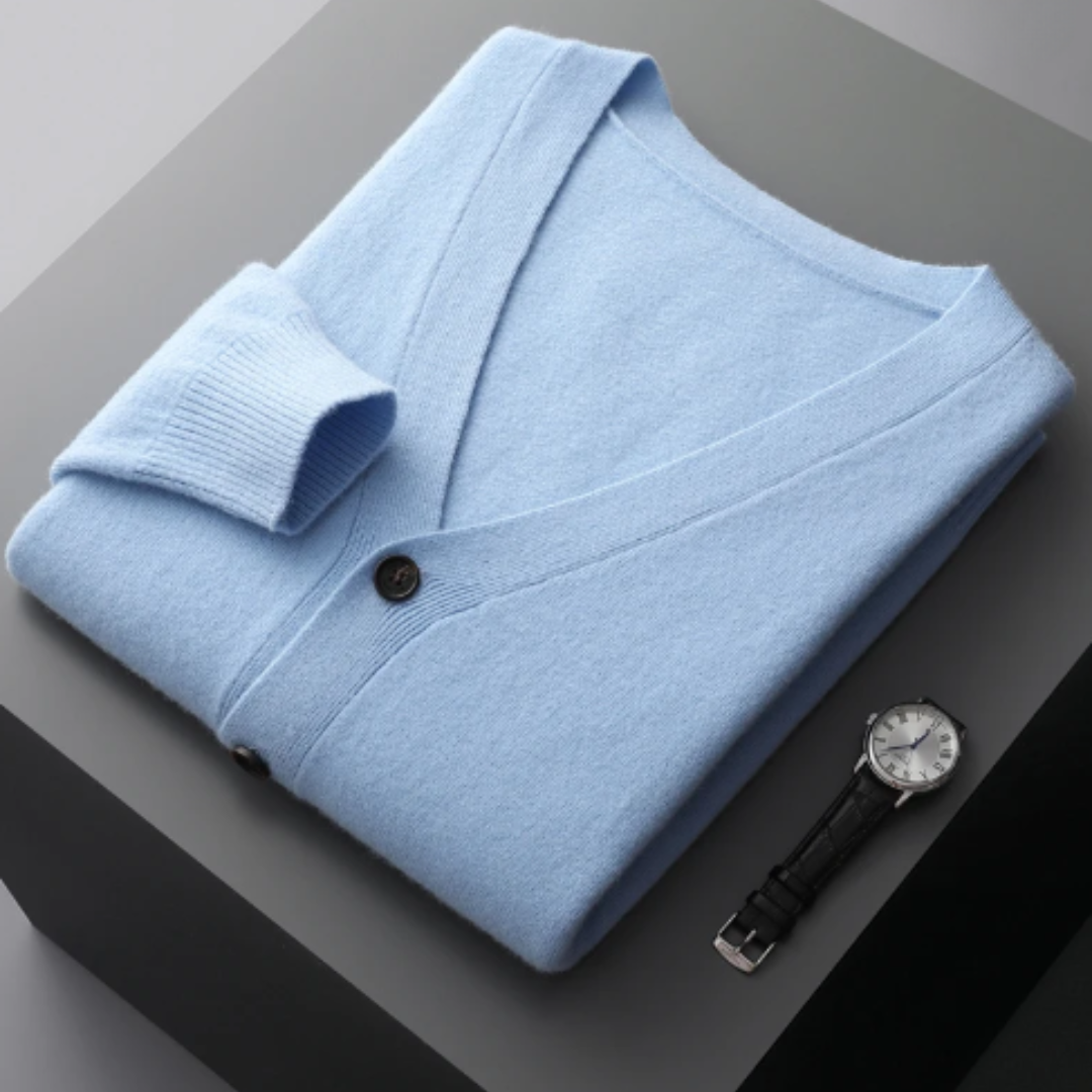 Nicholas | Men's V-Neck Cardigan - Image 17