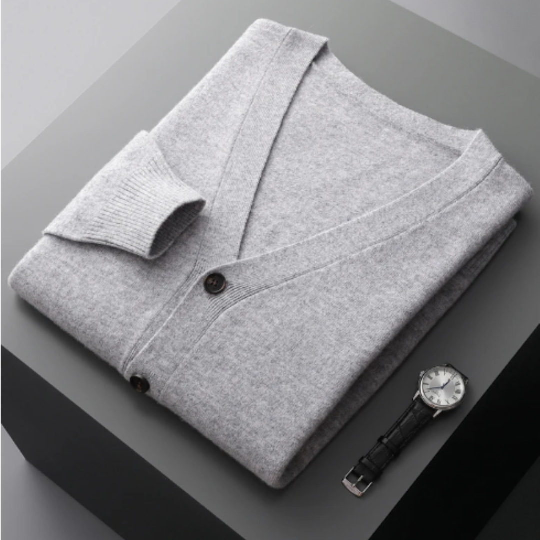 Nicholas | Men's V-Neck Cardigan - Image 12