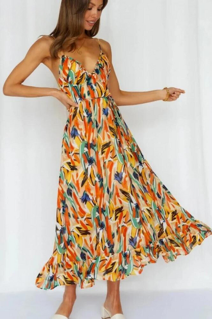 Liliana | Women’s Vibrant Lightweight Flowy Dress for Summer Days - Image 12