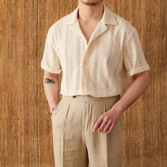 Joel | Lightweight Cotton Men's Knit Shirt - Image 1