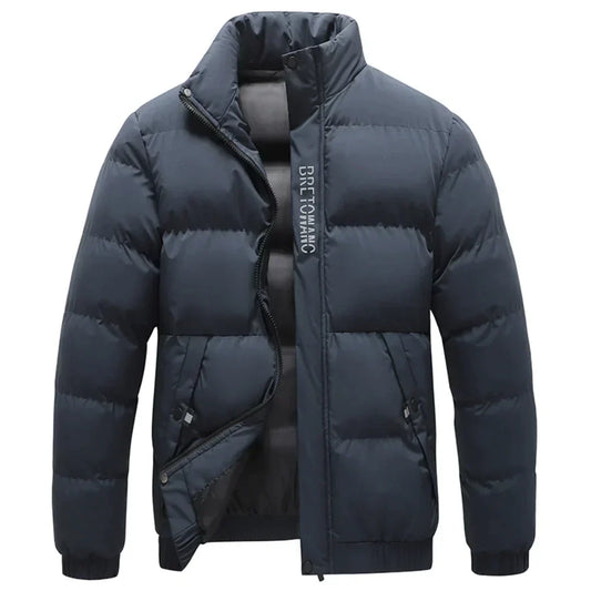 Omar | Men's Stand Collar Zip-Up Puffer Jacket - Image 1