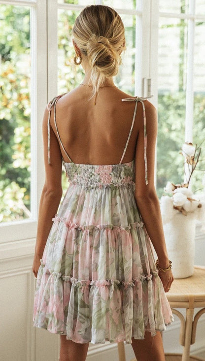 Gina | Playful Floral Mini Dress for Summer Fun - Image 27