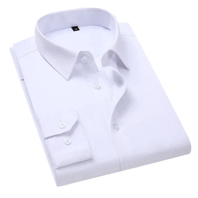 Bernard | Classic Men's Formal Long Sleeve Shirt with Pocket - Image 7