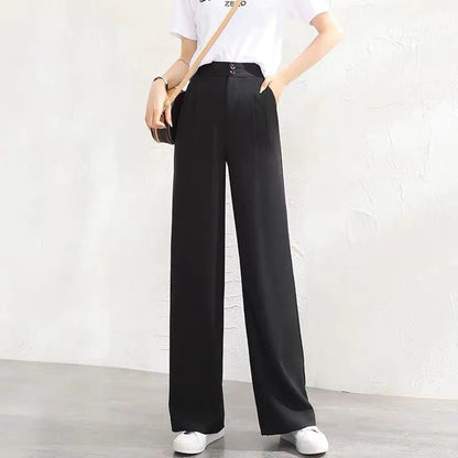 Michelle | High-Waisted Wide Leg Pants - Lightweight and Breathable - Image 2