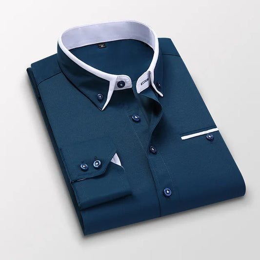 Ike | Stylish Casual Long Sleeve Shirt for Men - Image 1