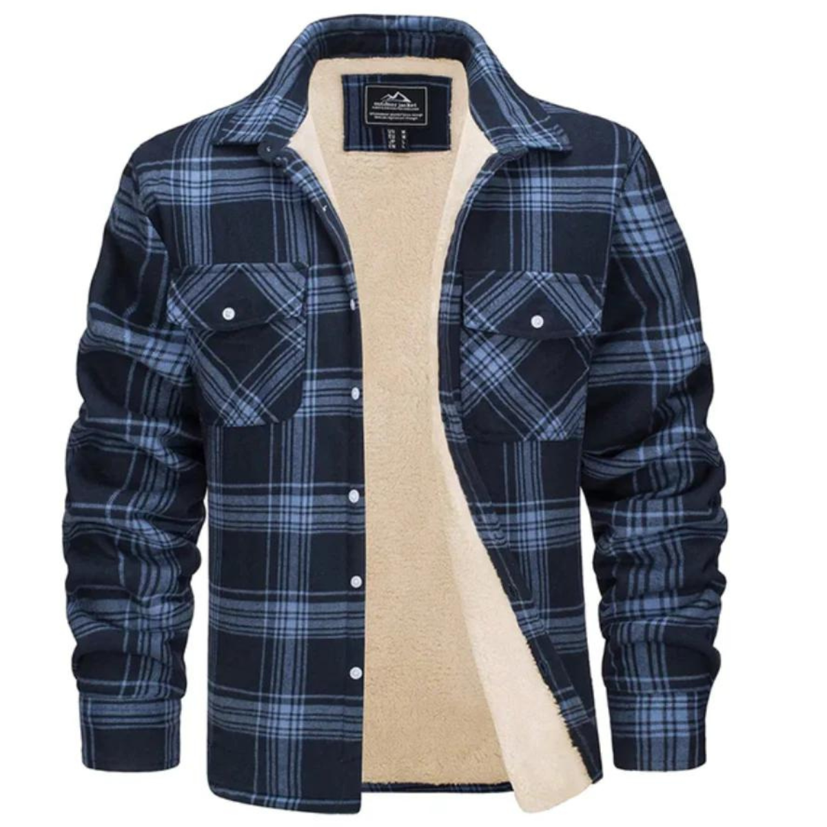 Ross | Men's Sherpa Lined Flannel Shirt Jacket - Image 6