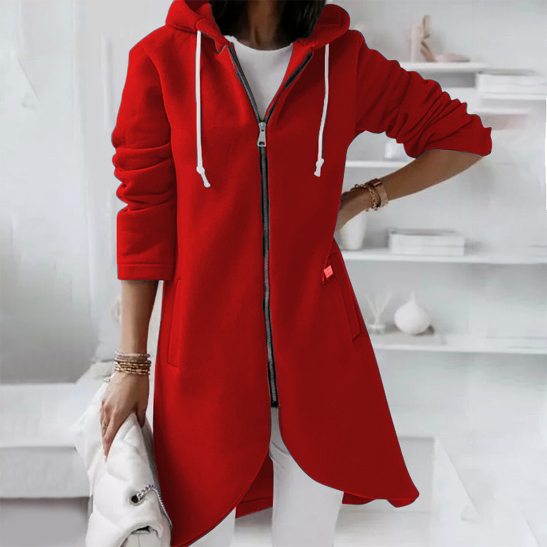 Zoe | Women's Longline Hooded Jacket - Image 1