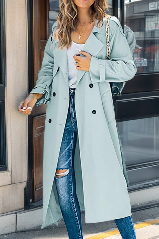 Rosemary | Women's Double-Breasted Trench Coat - Image 1