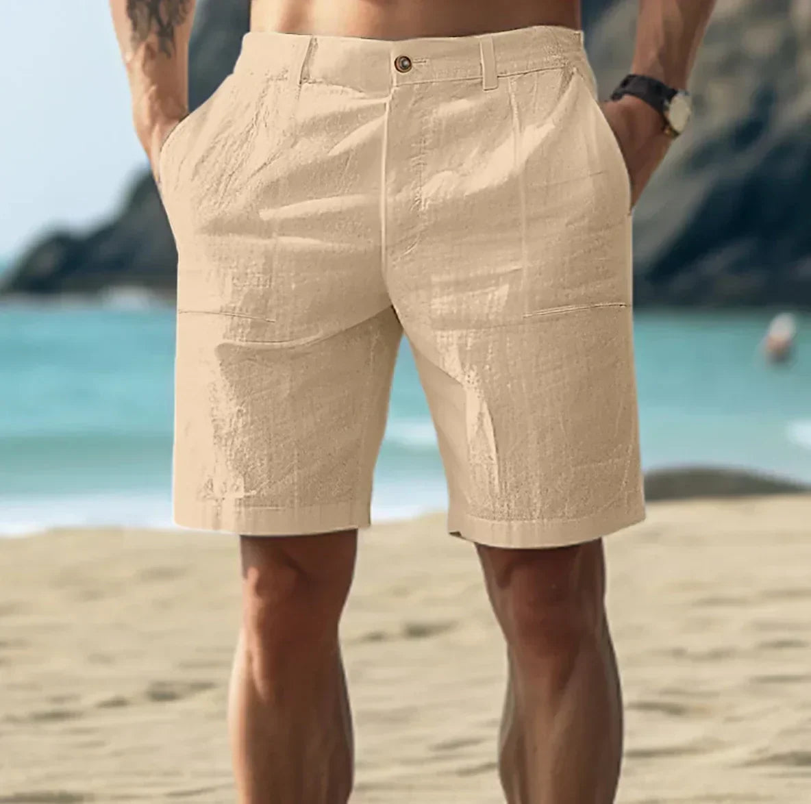 Scott | Lightweight Linen Shorts for Men - Image 2