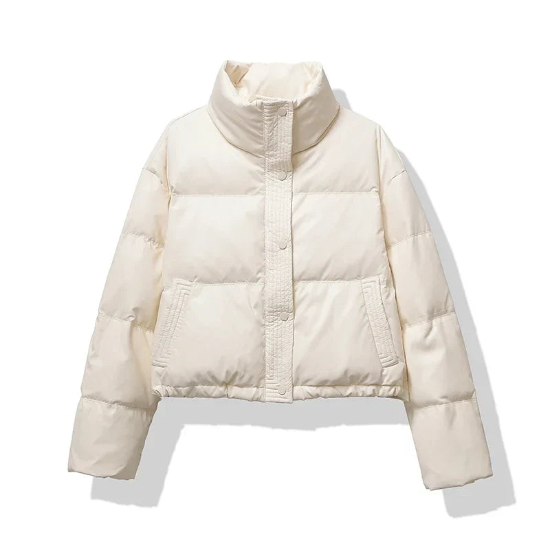 Norma | Women's Cropped Puffer Jacket - Image 4
