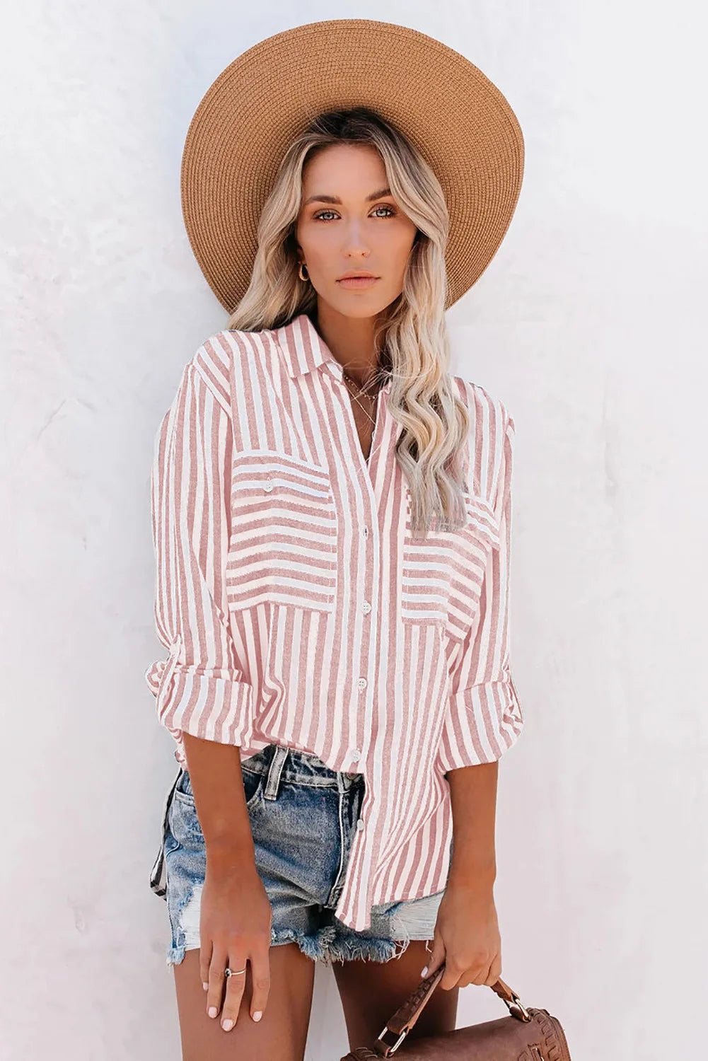 Jane | Striped Blouse for Women - Casual Chic - Image 4