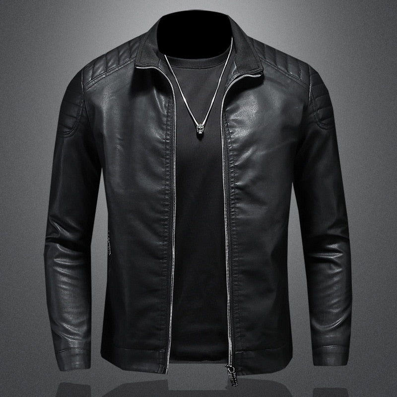 Dawson | Men's Slim-Fit Biker Jacket - Image 3