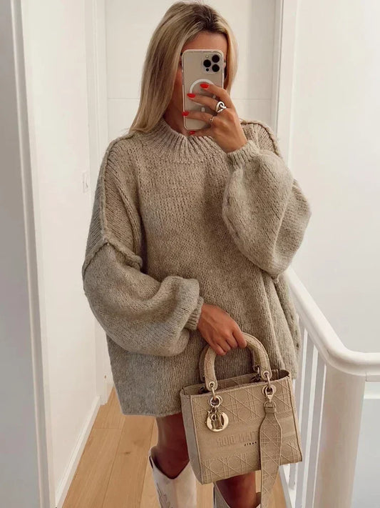 Devon | Women's Oversized Sweater Dress - Image 1