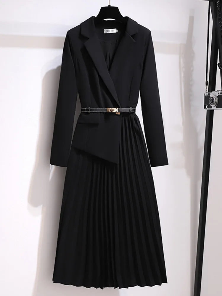 Nicole | Women's Pleated A-Line Midi Dress - Image 5