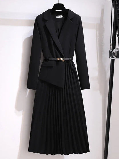 Nicole | Women's Pleated A-Line Midi Dress - Image 5