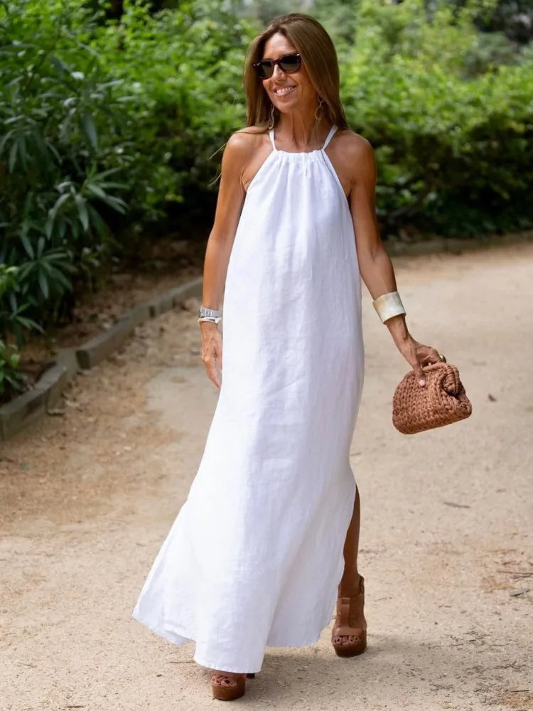 Melinda | Elegant Halter Dress for Summer Events - Image 2