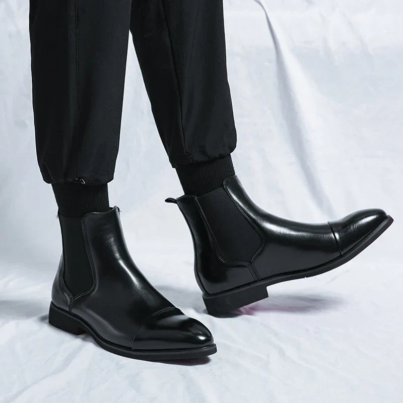 Joaquin | Men's Chelsea Pull-On Dress Boots - Image 4