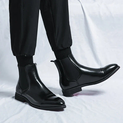 Joaquin | Men's Chelsea Pull-On Dress Boots - Image 4